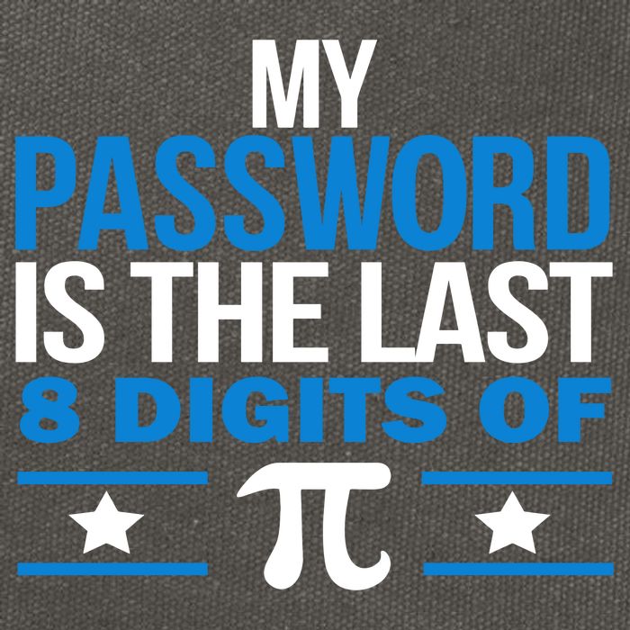 My Password is the last digit of Pi Cotton Canvas Backpack