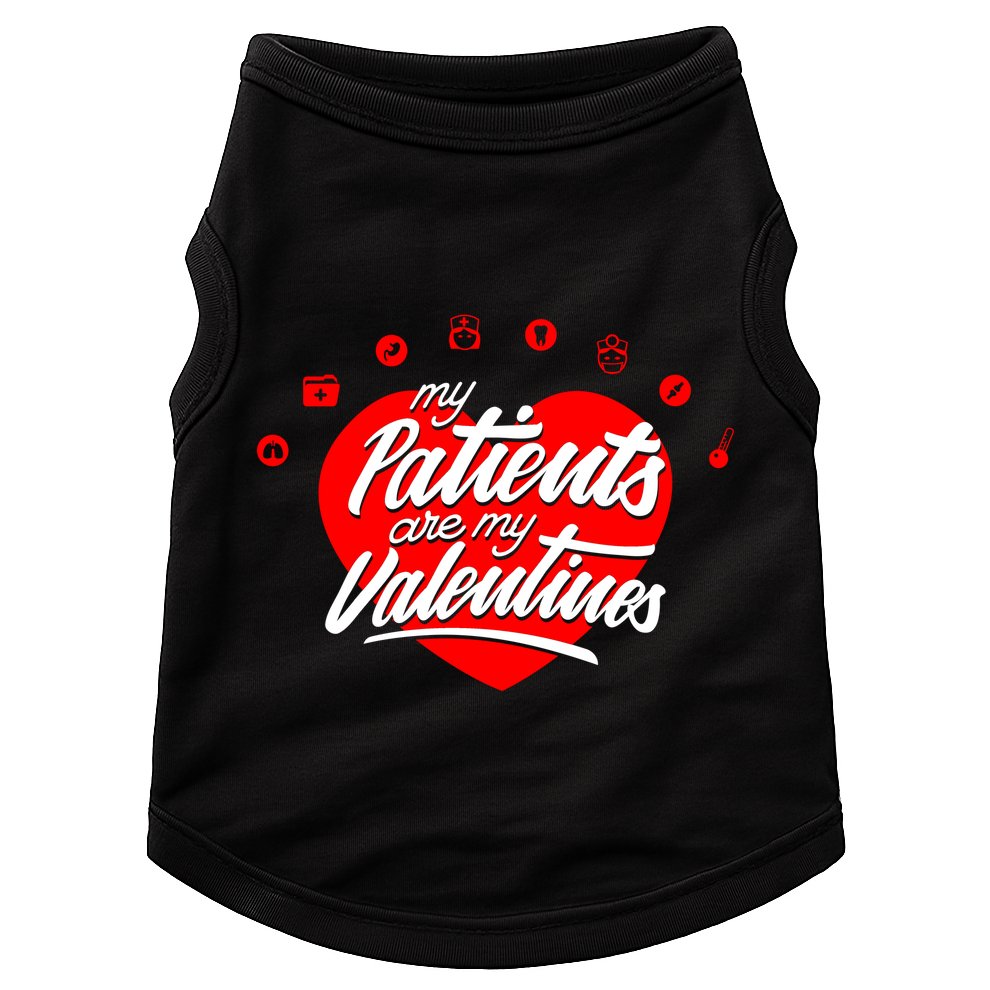 My Patients Are My Valentine's Day Love Heart Doggie Tank