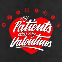 My Patients Are My Valentine's Day Love Heart Adult Drive Performance Visor