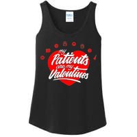 My Patients Are My Valentine's Day Love Heart Ladies Essential Tank