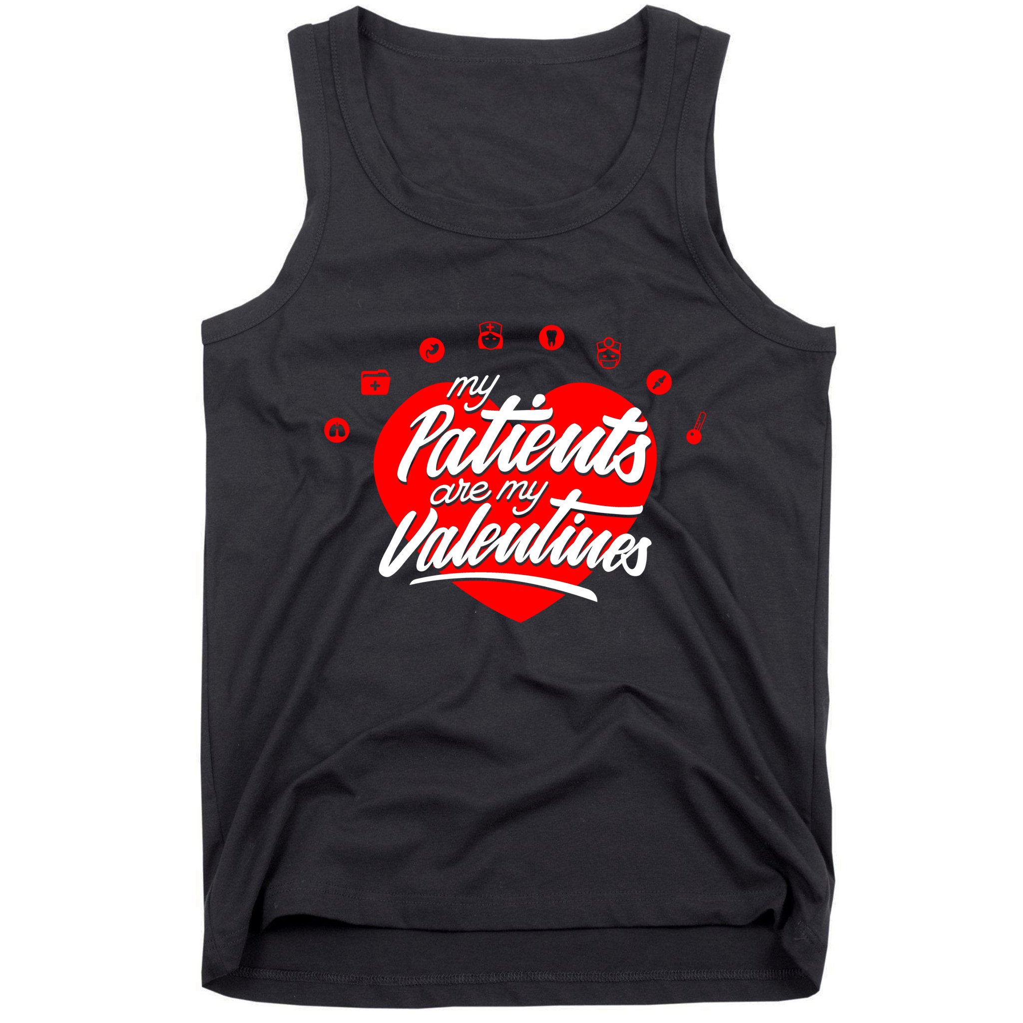 My Patients Are My Valentine's Day Love Heart Tank Top