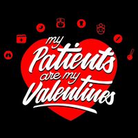 My Patients Are My Valentine's Day Love Heart Zip Tote Bag