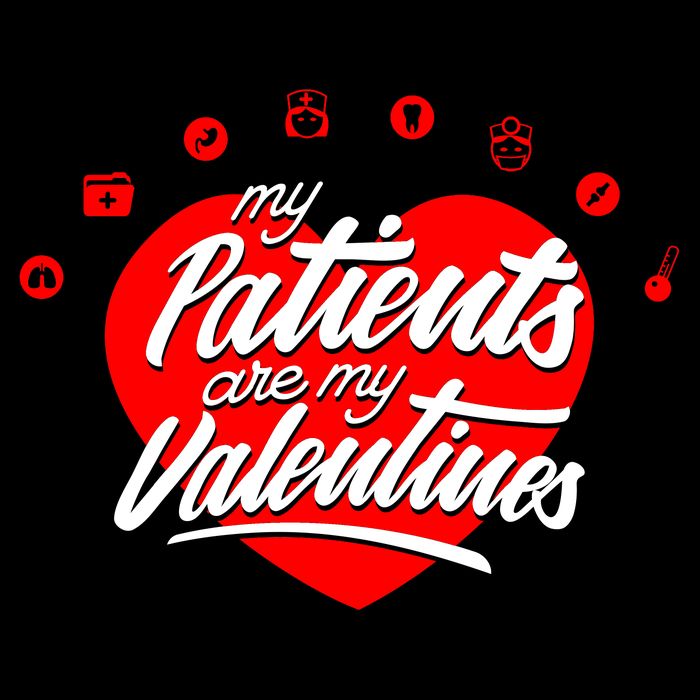 My Patients Are My Valentine's Day Love Heart Zip Tote Bag