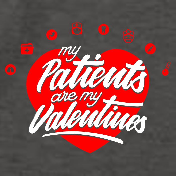 My Patients Are My Valentine's Day Love Heart Vector Backpack
