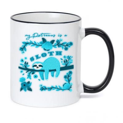 My Patronsus Is A Sloth Funny 11oz Black Color Changing Mug