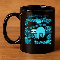 My Patronsus Is A Sloth Funny 11oz C Handle Ceramic Mug