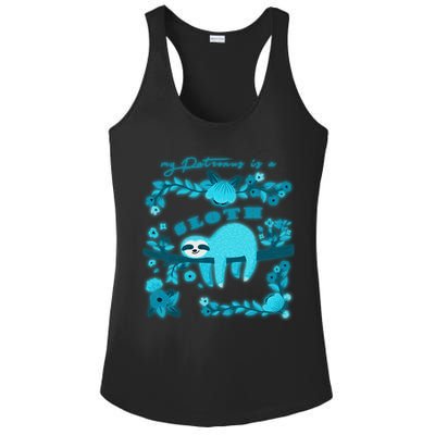 My Patronsus Is A Sloth Funny Ladies PosiCharge Competitor Racerback Tank