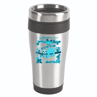 My Patronsus Is A Sloth Funny 16oz Travel Tumbler