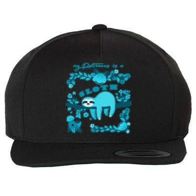 My Patronsus Is A Sloth Funny Wool Snapback Cap