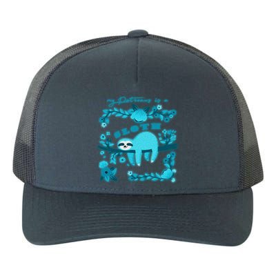 My Patronsus Is A Sloth Funny Yupoong Adult 5-Panel Trucker Hat