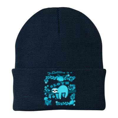 My Patronsus Is A Sloth Funny Knit Cap Winter Beanie