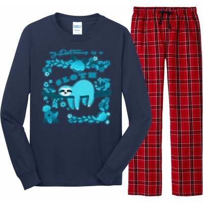 My Patronsus Is A Sloth Funny Long Sleeve Pajama Set