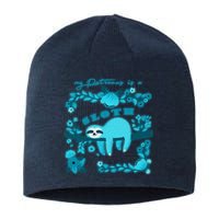 My Patronsus Is A Sloth Funny Sustainable Beanie