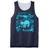 My Patronsus Is A Sloth Funny Mesh Reversible Basketball Jersey Tank