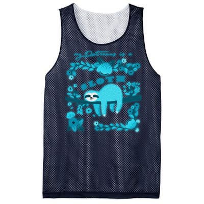 My Patronsus Is A Sloth Funny Mesh Reversible Basketball Jersey Tank