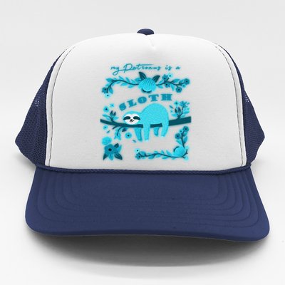 My Patronsus Is A Sloth Funny Trucker Hat