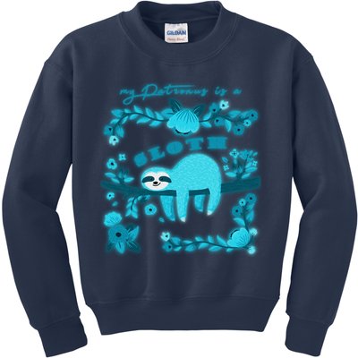My Patronsus Is A Sloth Funny Kids Sweatshirt