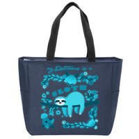 My Patronsus Is A Sloth Funny Zip Tote Bag