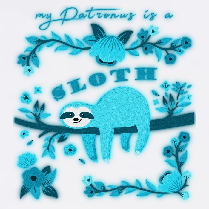 My Patronsus Is A Sloth Funny Garment-Dyed Sweatshirt