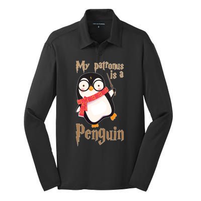 My Patronus Is a Penguin Silk Touch Performance Long Sleeve Polo