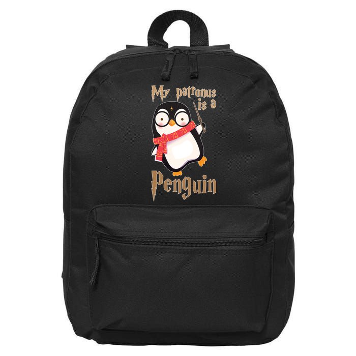 My Patronus Is a Penguin 16 in Basic Backpack
