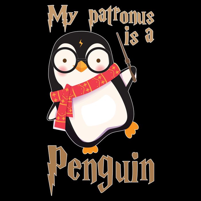 My Patronus Is a Penguin Baby Bodysuit