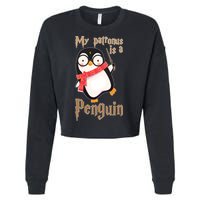 My Patronus Is a Penguin Cropped Pullover Crew
