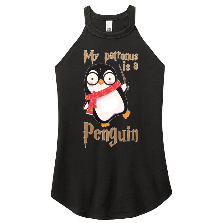 My Patronus Is a Penguin Women's Perfect Tri Rocker Tank