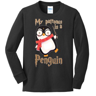 My Patronus Is a Penguin Kids Long Sleeve Shirt