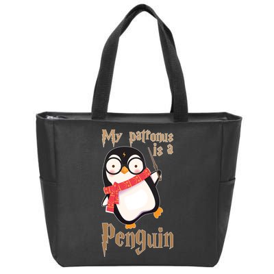My Patronus Is a Penguin Zip Tote Bag