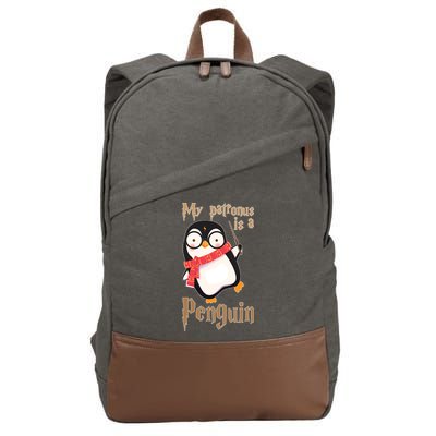My Patronus Is a Penguin Cotton Canvas Backpack