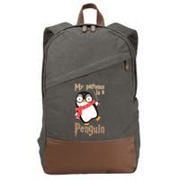 My Patronus Is a Penguin Cotton Canvas Backpack
