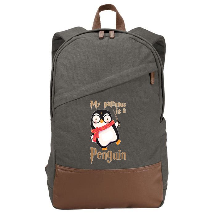 My Patronus Is a Penguin Cotton Canvas Backpack