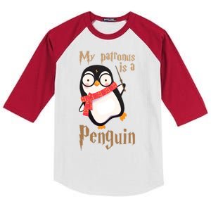 My Patronus Is a Penguin Kids Colorblock Raglan Jersey