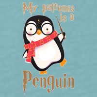 My Patronus Is a Penguin Sueded Cloud Jersey T-Shirt