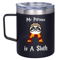 My Patronus Is A Sloth 12oz Stainless Steel Coffee Mug