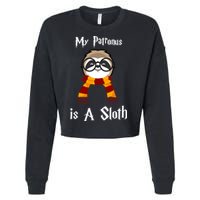 My Patronus Is A Sloth Cropped Pullover Crew