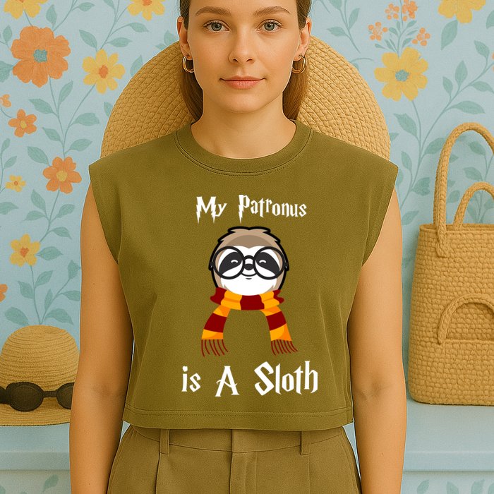 My Patronus Is A Sloth Garment-Dyed Women's Muscle Tee