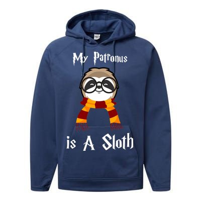 My Patronus Is A Sloth Performance Fleece Hoodie