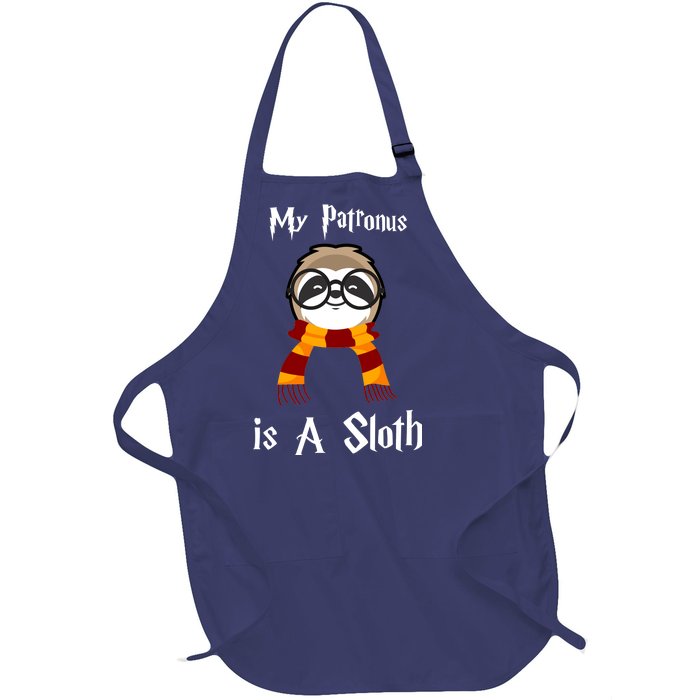 My Patronus Is A Sloth Full-Length Apron With Pockets