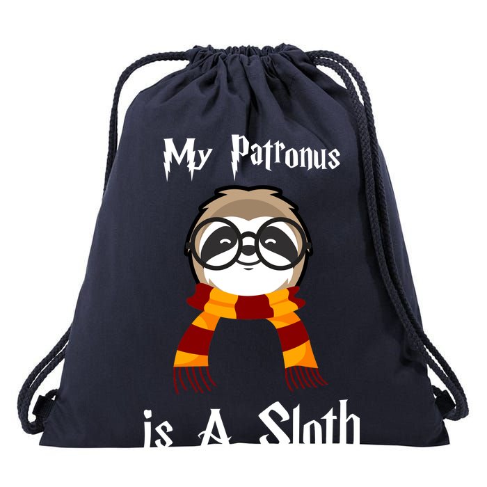 My Patronus Is A Sloth Drawstring Bag