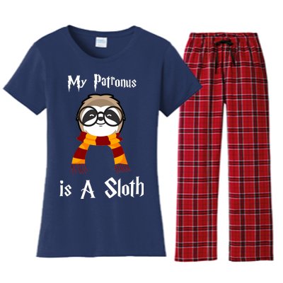 My Patronus Is A Sloth Women's Flannel Pajama Set