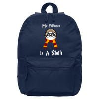My Patronus Is A Sloth 16 in Basic Backpack