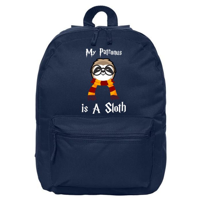My Patronus Is A Sloth 16 in Basic Backpack