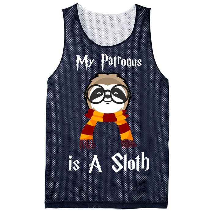 My Patronus Is A Sloth Mesh Reversible Basketball Jersey Tank