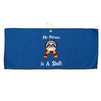 My Patronus Is A Sloth Large Microfiber Waffle Golf Towel