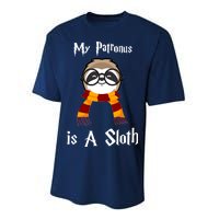 My Patronus Is A Sloth Performance Sprint T-Shirt