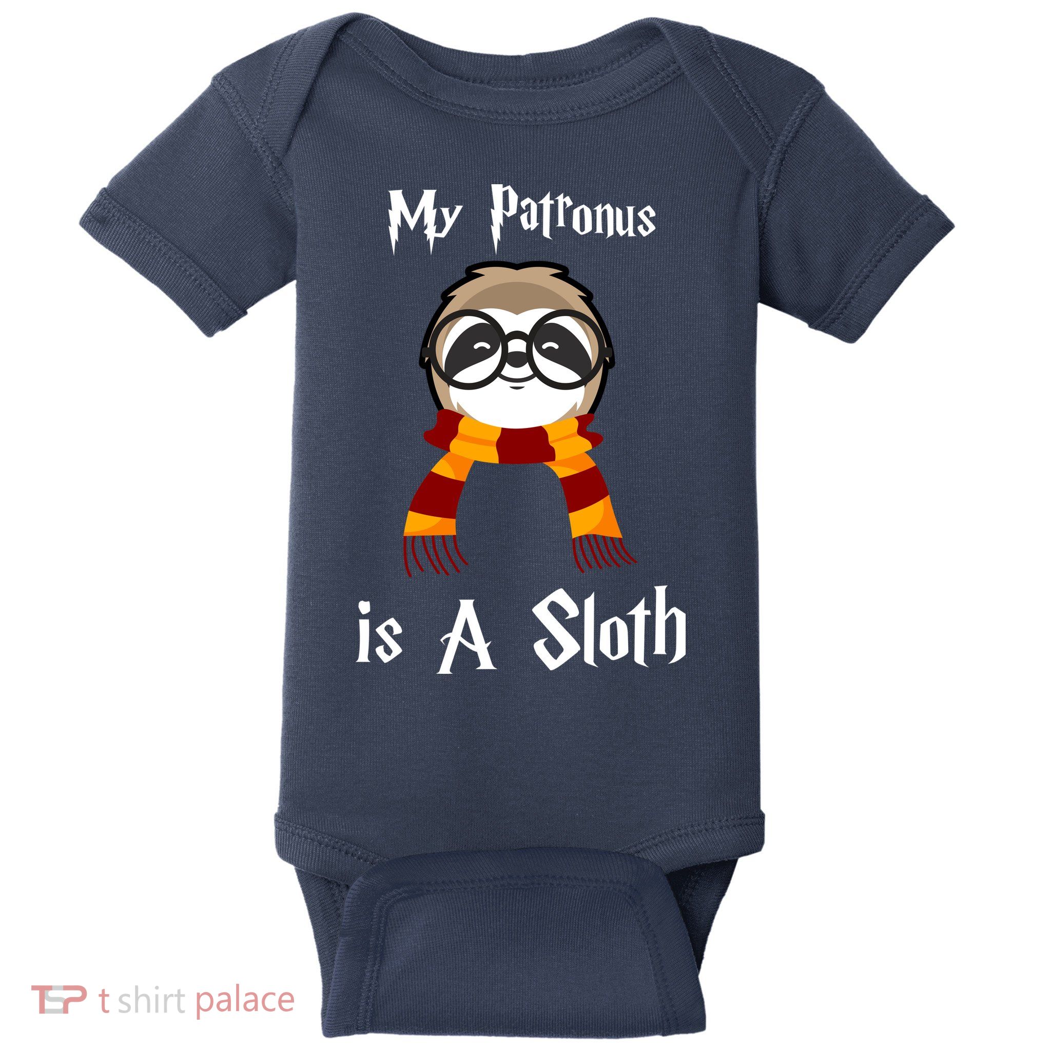 My Patronus Is A Sloth Baby Bodysuit