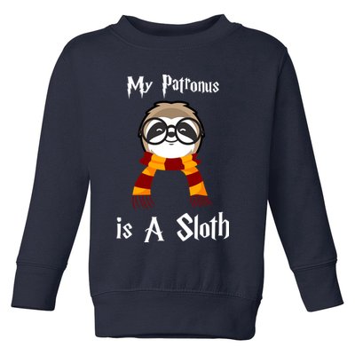My Patronus Is A Sloth Toddler Sweatshirt