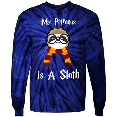 My Patronus Is A Sloth Tie-Dye Long Sleeve Shirt